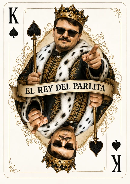 Rey de picas personalizado